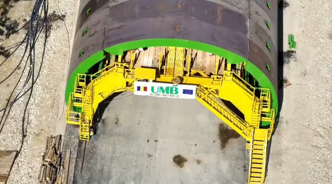 Lucrări la tunelul de pe autostrada A1 Lugoj–Deva