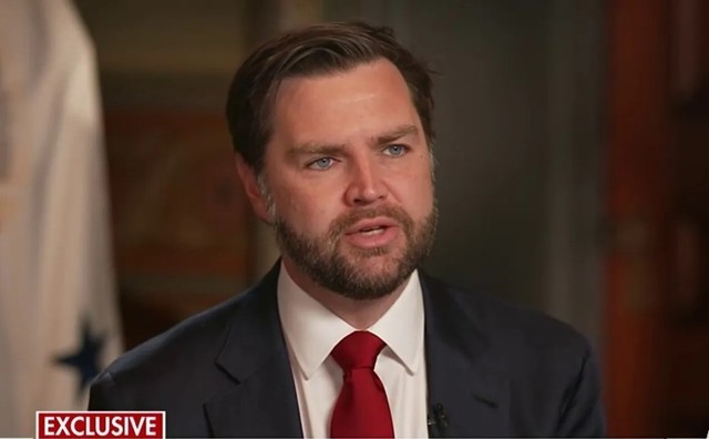 Vicepreședintele SUA, JD Vance, vorbind la o conferință de presă