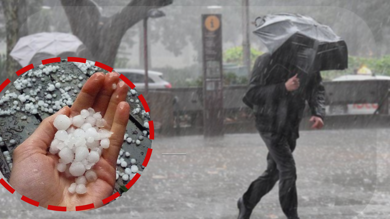 Hartă meteo cu furtuni și grindină în România pe 5 iunie 2026