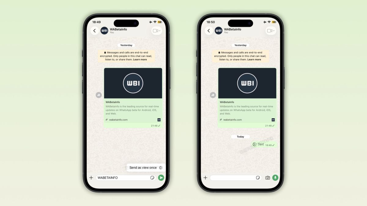 WhatsApp pregătește funcția „view once” pentru mesaje text pe iPhone