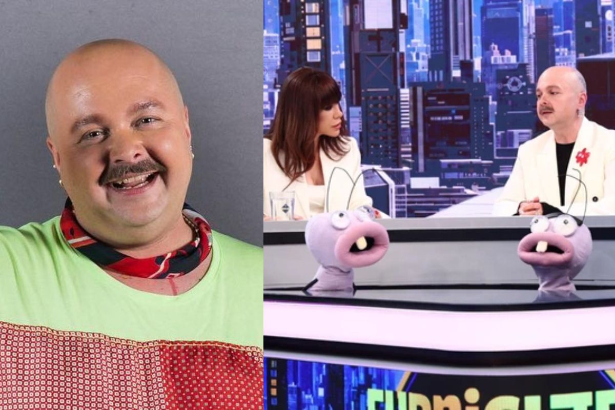 Zarug, designer român, în timpul unui interviu