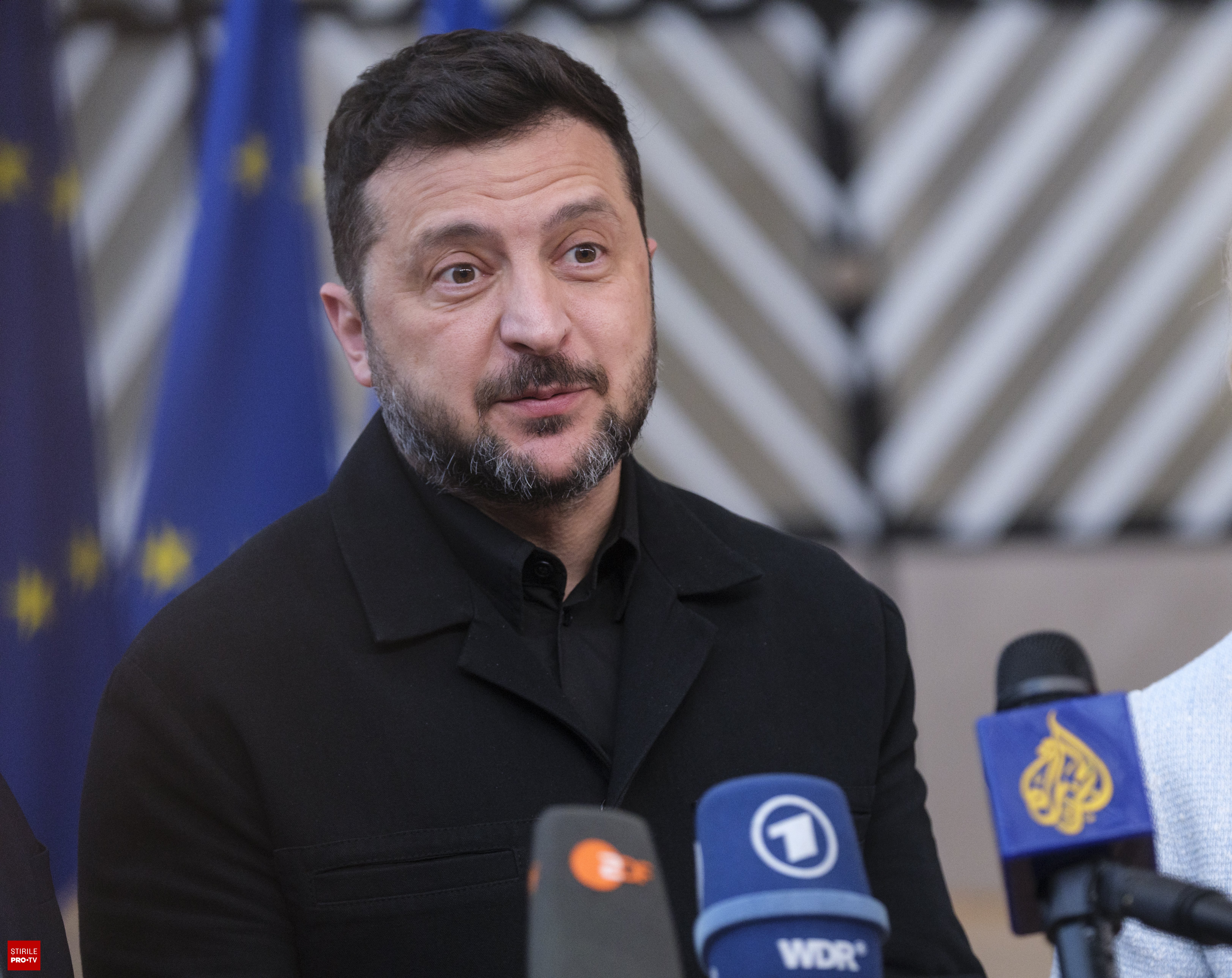 Volodimir Zelenski vorbind la Consiliul European