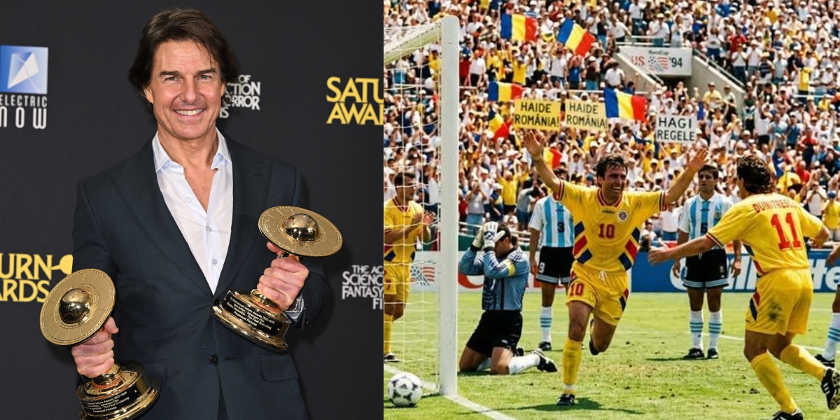 Tom Cruise și echipa României la Cupa Mondială 1994