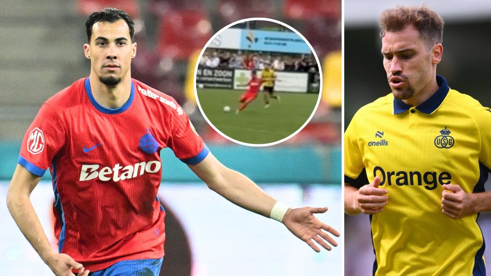 Andre Duarte în timpul meciului amical FCSB - Union Saint Gilloise