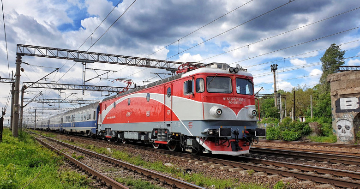 Tren pe linia ferată Eforie Nord - Eforie Sud