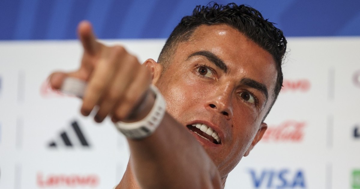 Cristiano Ronaldo la conferința de presă