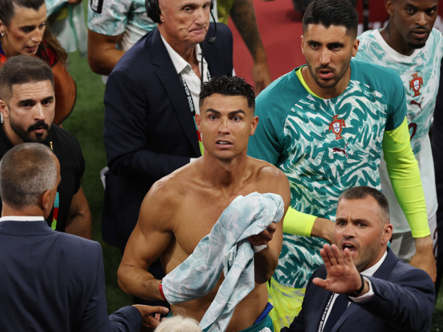 Cristiano Ronaldo în timpul unui meci