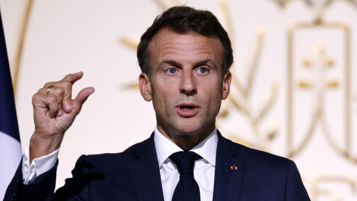 Emmanuel Macron în vizită la Damasc