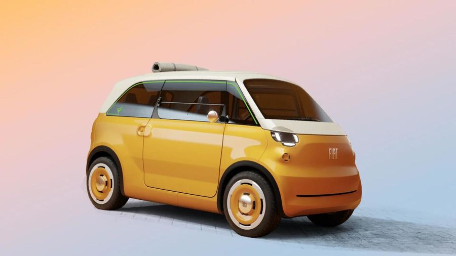 Conceptul Fiat Multiplina, un vehicul electric urban cu design retro