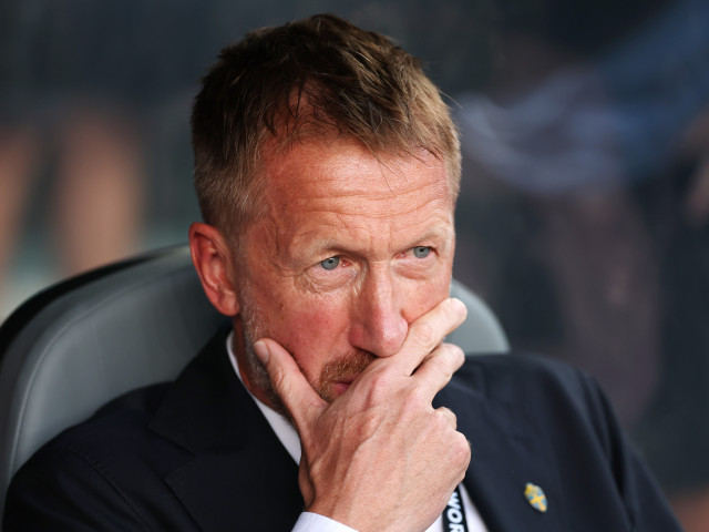Selecționerul Suediei, Graham Potter, pe marginea terenului la meciul cu Franța de la Cupa Mondială 2026