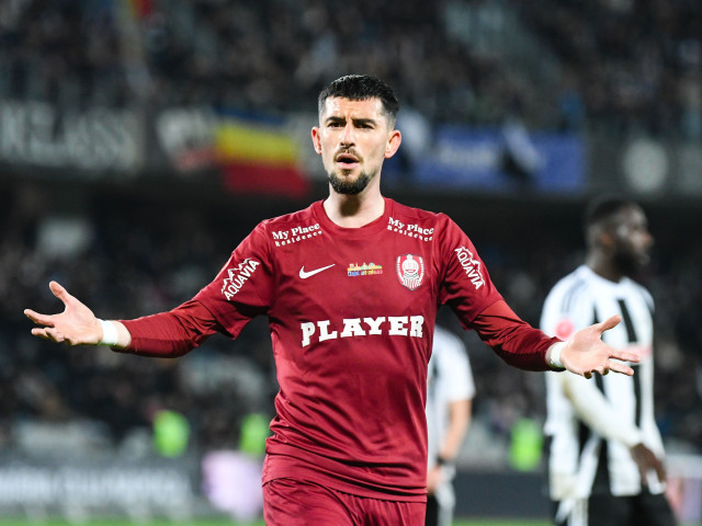 Meriton Korenica în timpul unui meci pentru CFR Cluj