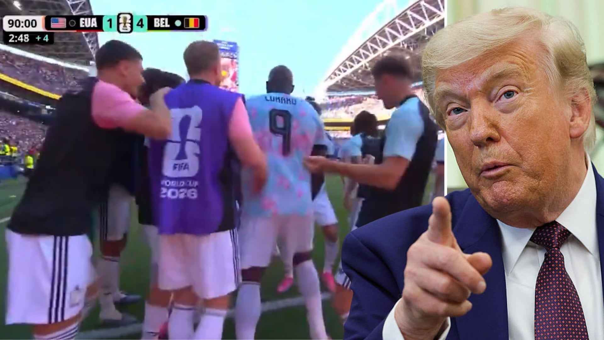 Jucători iranieni celebrând eliminarea SUA de la Cupa Mondială 2026