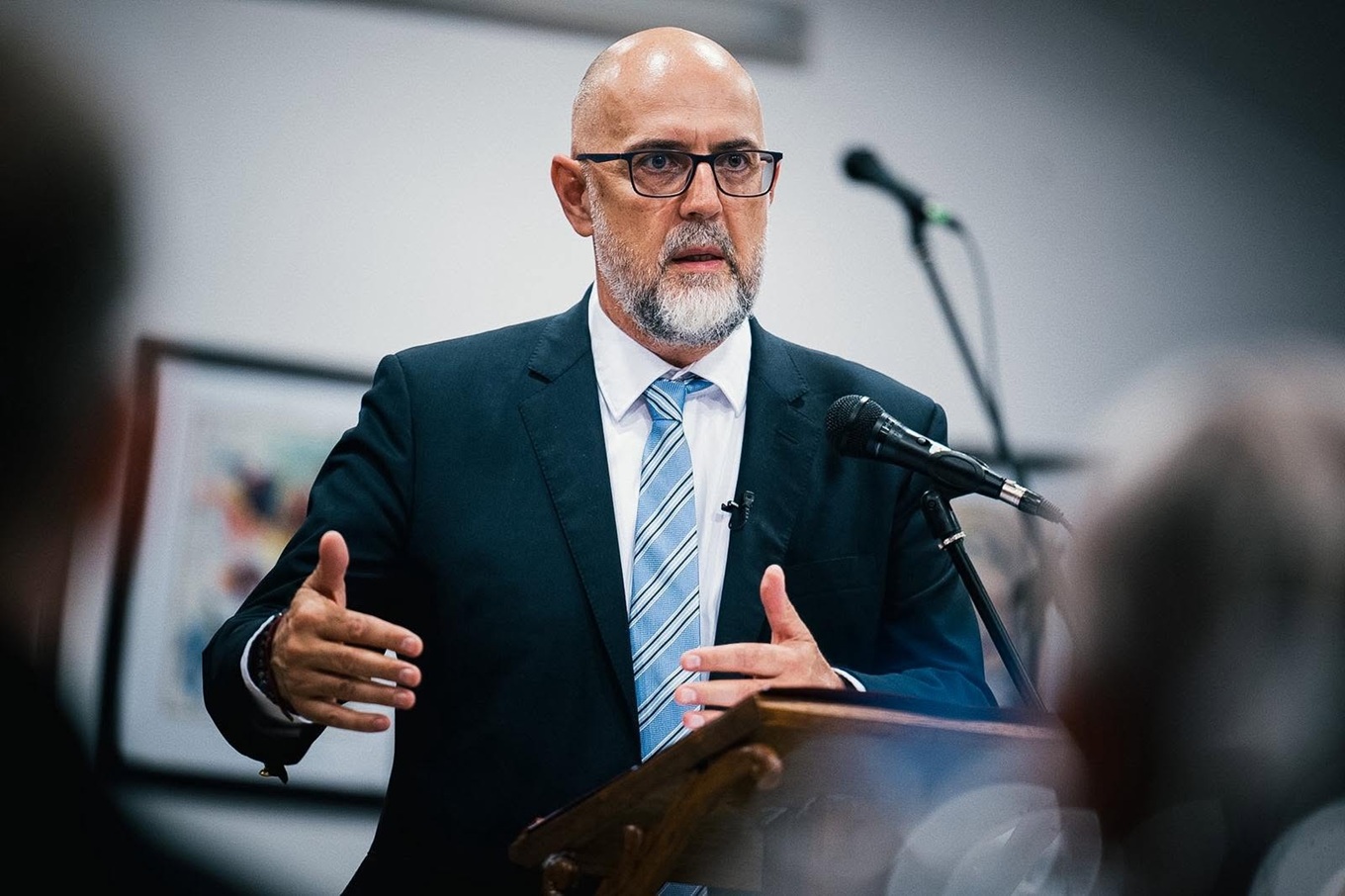 Kelemen Hunor la o conferință de presă