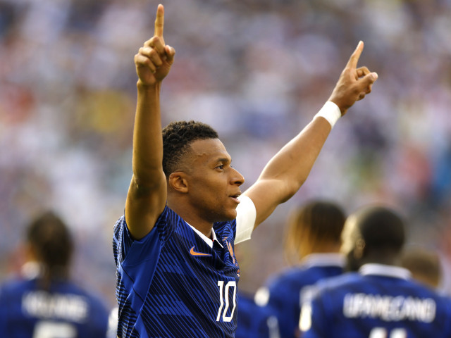 Kylian Mbappe sărbătorind un gol pentru Franța la Cupa Mondială 2026