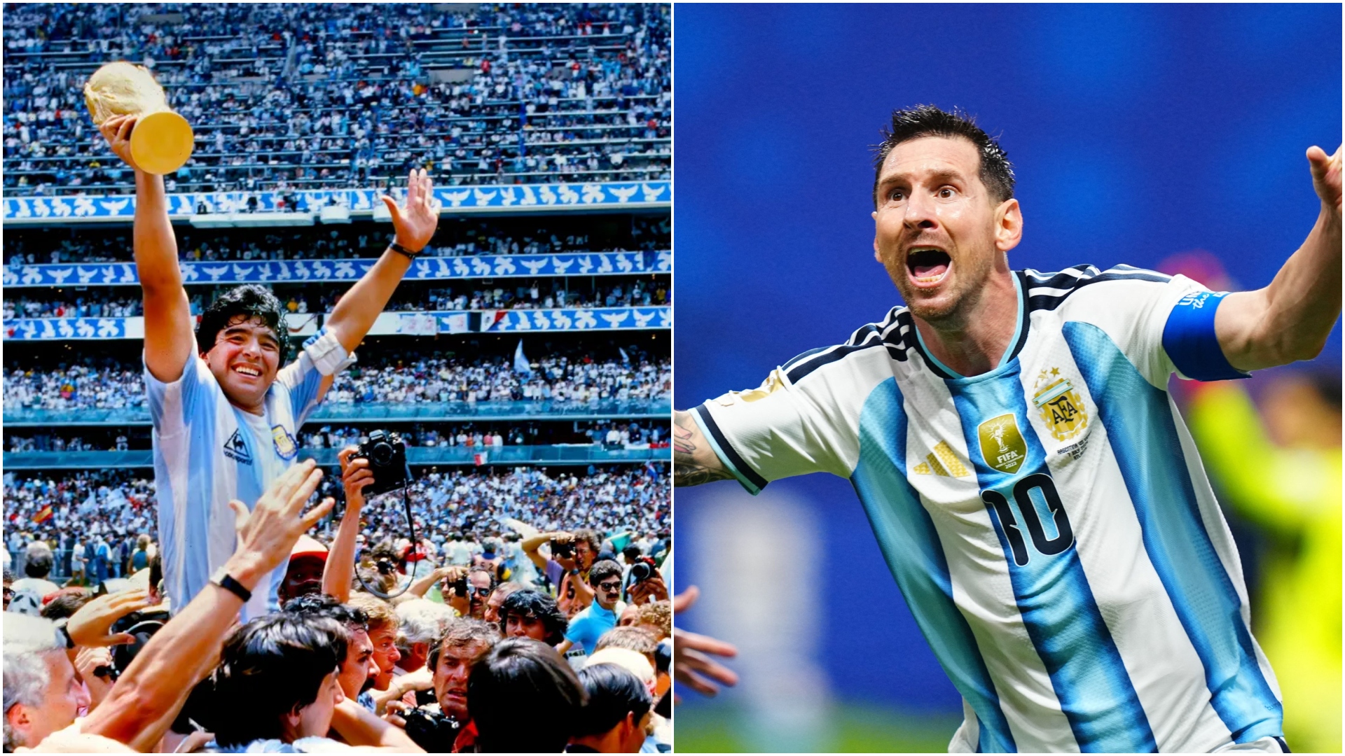 Lionel Messi sărbătorind un gol la Cupa Mondială