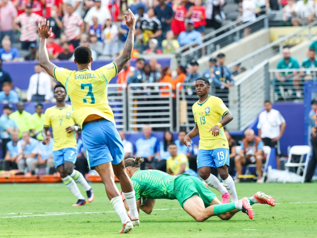 Erling Haaland sărbătorind un gol pentru Norvegia împotriva Braziliei la Cupa Mondială 2026