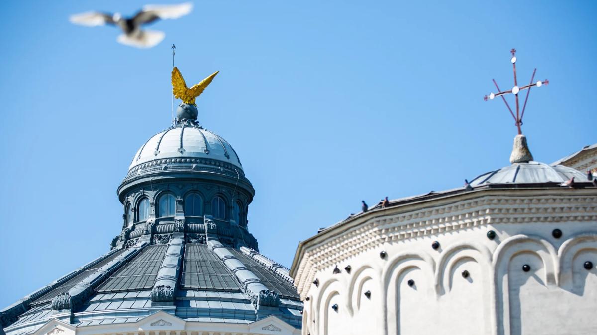 Ședința Sfântului Sinod al Bisericii Ortodoxe Române în Aula Magna Teoctist Patriarhul