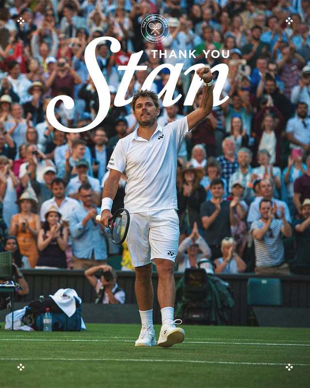 Stan Wawrinka la Wimbledon, ultimul meci