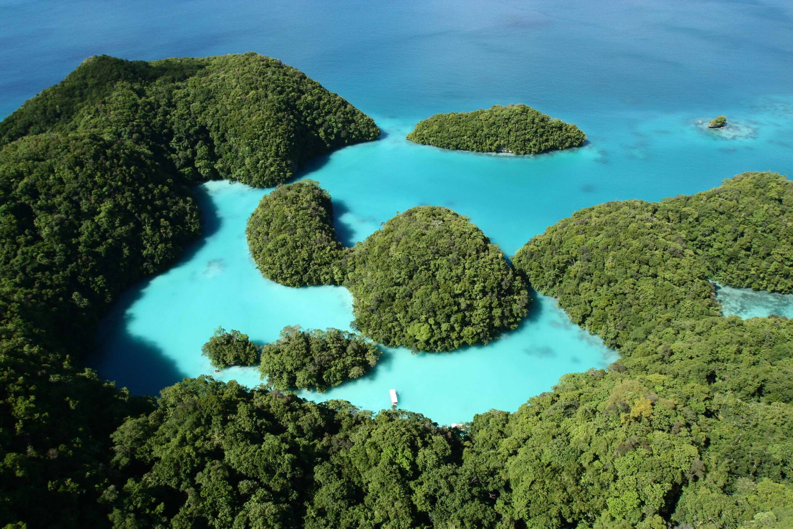 Harta arhipelagului Palau în Oceanul Pacific