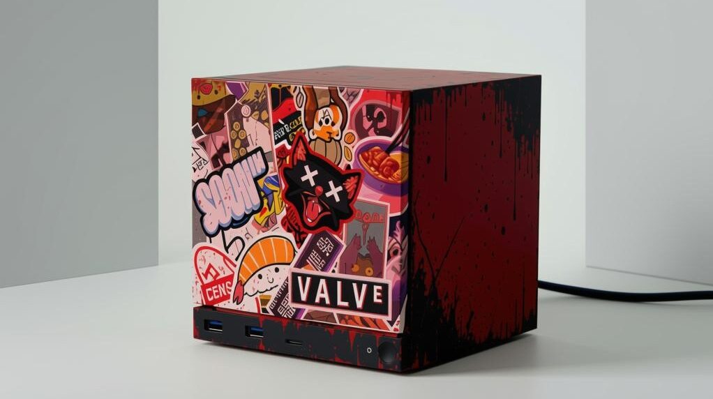 Steam Machine consolă Valve cu LED roșu intermitent