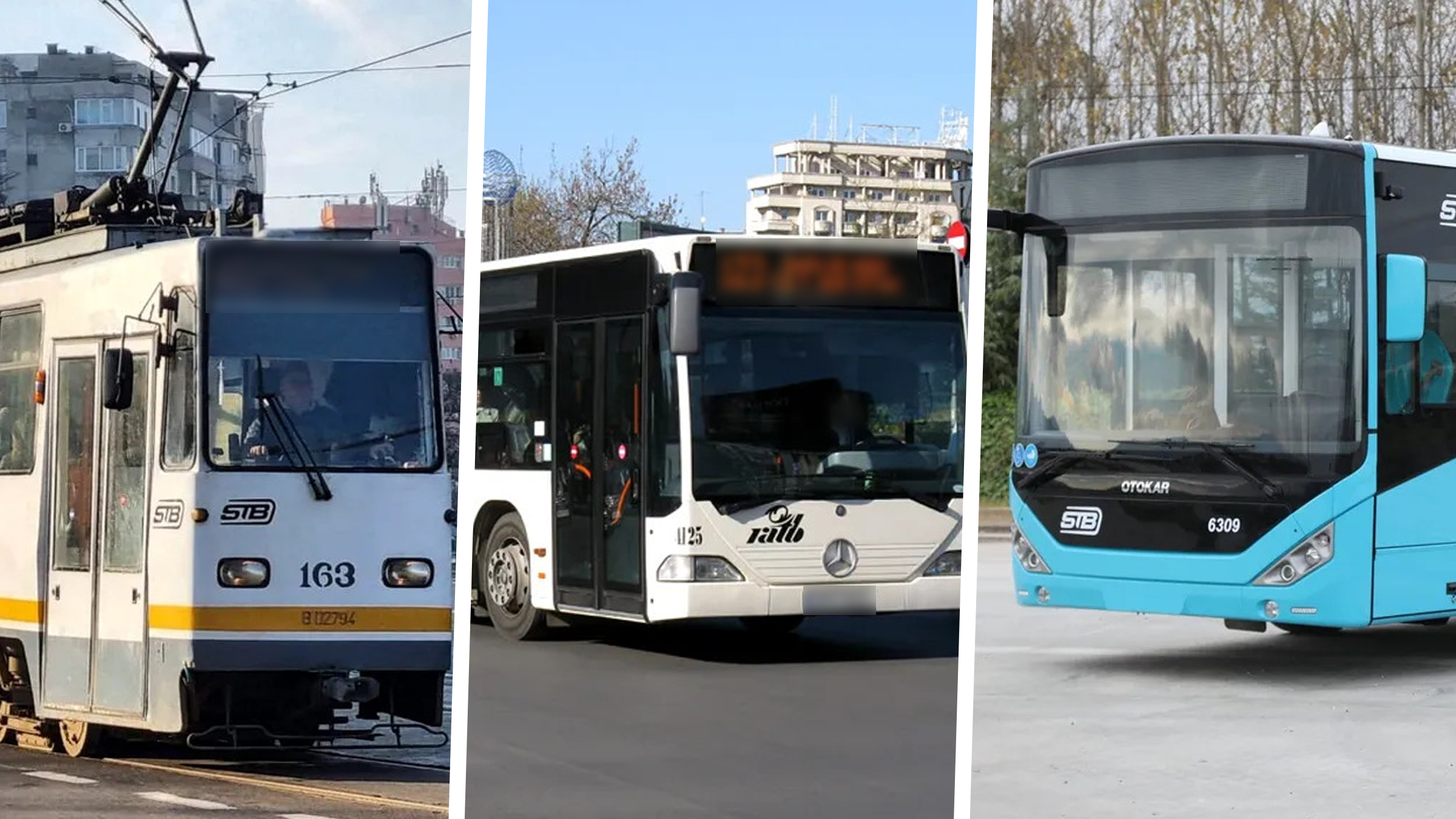 Top 3 vehicule STB care se defectează frecvent în căldura verii: tramvaie V3A, Mercedes Citaro și Otokar