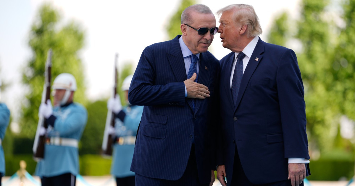 Donald Trump și Recep Tayyip Erdogan la summitul NATO de la Ankara