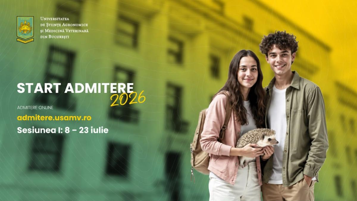USAMV București deschide admiterea 2026 cu peste 5.800 de locuri pentru licență și master