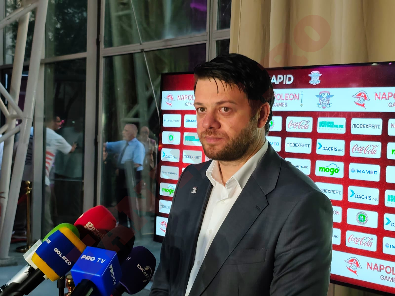 Victor Angelescu la prezentarea echipamentelor Rapidului